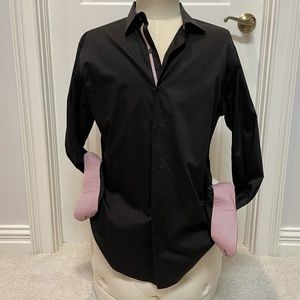 Dulce and Guava men’s black dress shirt